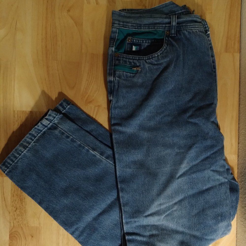 Vintage Together! Tapered High Rise Denim Jeans